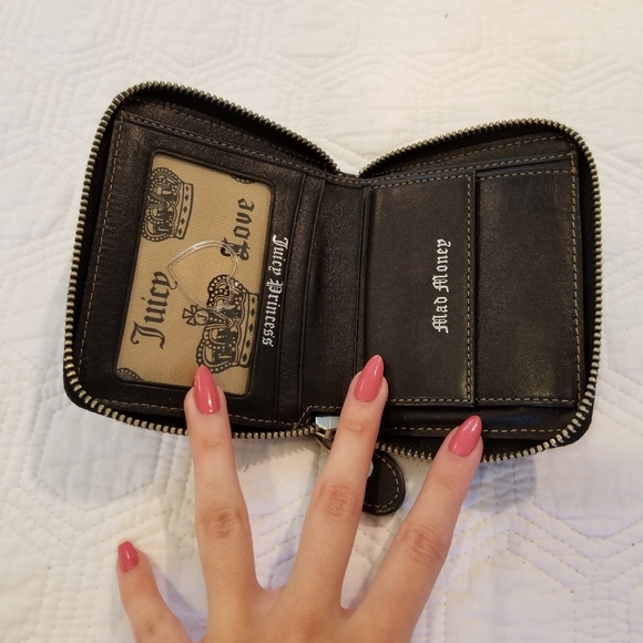 Y2K Juicy Couture black velvet Daydreamer wallet - Picture 3 of 4